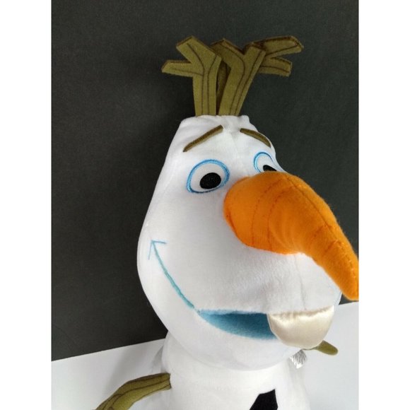 Disney Store Frozen Sven Moose 11" + Olaf Snowman 18" Plushie Stuffed Animal Toy - Picture 6 of 12